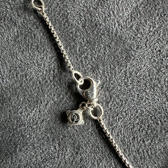 David Yurman Cable Collectibles Double Heart Necklace w/ 18k Yellow Gold - 17" - Picture 12 of 14